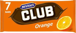 Mc Vities Club Orange Chocolate 7 Pack 154g (5.4oz)