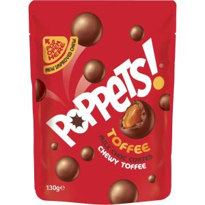 Poppets Chocolate Toffee Pouch 130g (4.6oz)