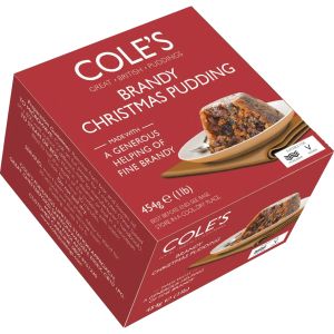 Cole's Brandy Christmas Pudding 454g (16oz)