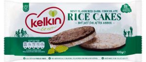 Kelkin Mint Dark Chocolate Rice Cake 100g (3.5oz)