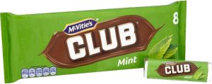 Mc Vities Club Mint Chocolate 7 Pack 154g (5.4oz)