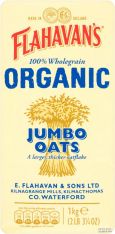 Flahavans Organic Jumbo Oats 1Kg (35.2oz)