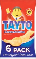 Tayto Cheese and Onion 6 Pack 150g (5.3oz)