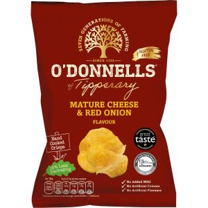 O' Donnells Cheese & Onion 47.5g (1.7oz) 8 Pack-Sell by 2/6/2025